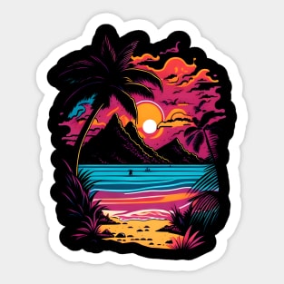 Summer Beach Lover Sticker